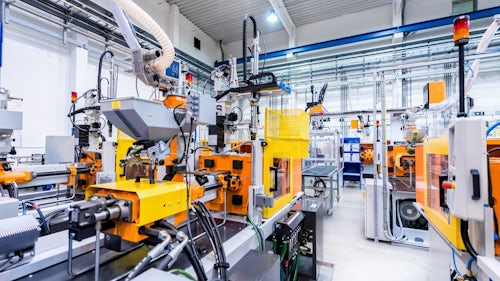 Manufacturing setting with IoT and artificial intelligence